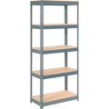 Global Industrial Extra Heavy Duty Shelving 36W x 18D x 60H With 5 Shelves, Wood Deck, Gry B2297226